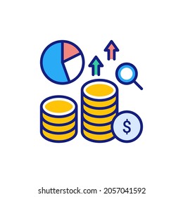 Financial Market icon in vector. Logotype