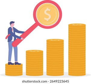 Financial market, investment earning or money management analysis, economic growth,
