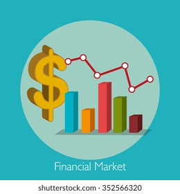 Financial Market Investments Graphic Design Icons Stock Vector (Royalty ...