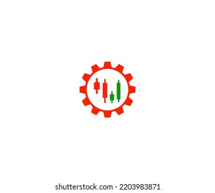 plantilla de vectores de logotipos de mercado financiero Símbolo abstracto de monograma