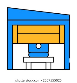 financial market monitoring mobile app line icon vector. financial market monitoring mobile app sign. isolated symbol illustration