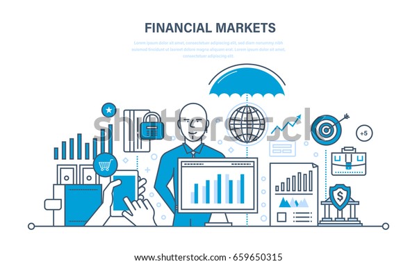 Financial Markets Stock Money Capital Market Stock Vector Royalty - 