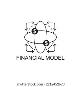 Financial Modeling Icon , Business Icon