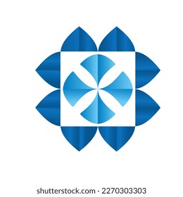 Financial modern logo design vector template