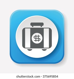 financial money bag icon
