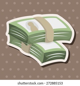 Financial money cash theme elements