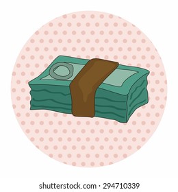 Financial money cash theme elements