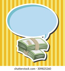 Financial money cash theme elements
