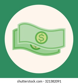 Financial money cash theme elements
