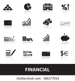 financial and money icons eps10