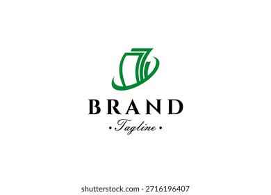 financial money logo with vector design style template