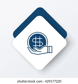 financial money symbol icon