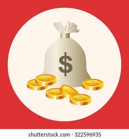 Financial money theme elements