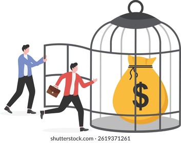 Financial money trap, risk in investment, ponzi scheme or business pitfall concept,

