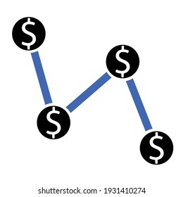 financial network icon design vector