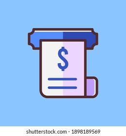 financial notes illustration, icon style, vector eps