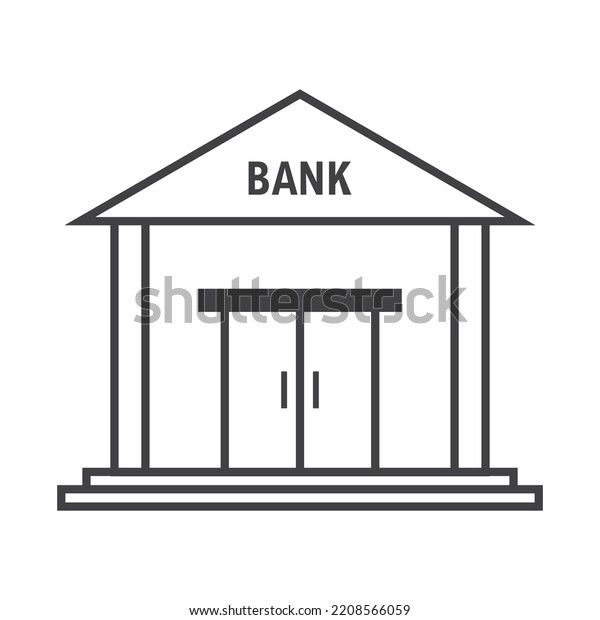 Financial Office Bank Building Design Vector Stock Vector (Royalty Free ...