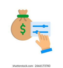 Ícone de Opções Financeiras - Ilustração de Vetor Simples