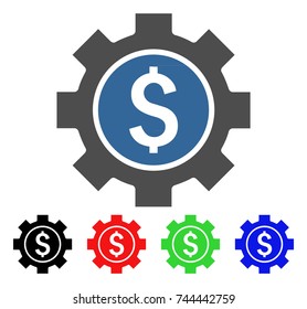 Financial Options icon. Vector illustration style is a flat iconic financial options symbol with black, red, green, blue color versions. Designed for web and software interfaces.