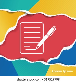 financial paper icon