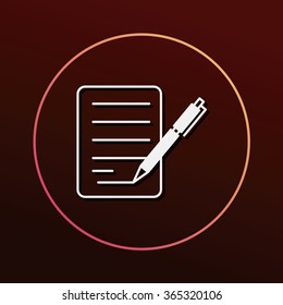financial paper icon