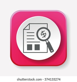 financial paper icon