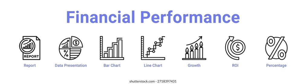 -Financial Performance icon banner and collection