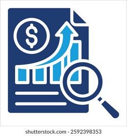 Financial Performance Icon Element For Design