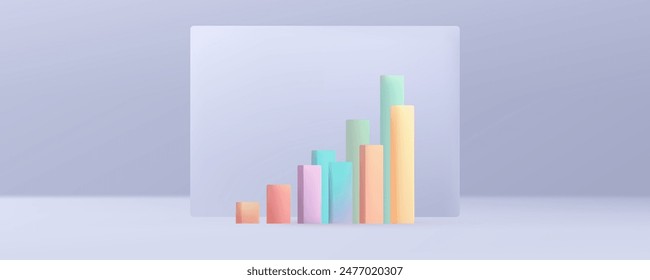 Finanzielle Leistungsindikatoren. Leistung, Diagramm, Ziel, erfolgreiches Ergebnis. Dashboard mit Datenindikatoren, Statistiken und Qualitätsanalysen, Finanzindikatoren. KPI-Wachstumsdiagramm. Vektorgrafik.