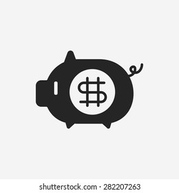 financial piggybank icon