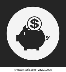 financial piggybank icon