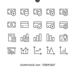 Financial Pixel Perfect Well-crafted Vector Thin Line Icons 48x48 Ready for 24x24 Grid for Web Graphics and Apps with Editable Stroke. Simple Minimal Pictogram Part 3-3