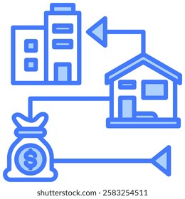Financial Plan Icon Element For Design