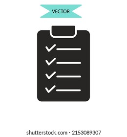 símbolos de iconos de plan financiero elementos vectores para web infográfica