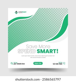 Financial Planning or Corporate Business Social Media Post Template