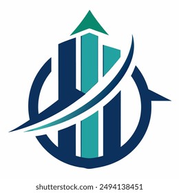 Financial Planning Firm Logo vector art illustration