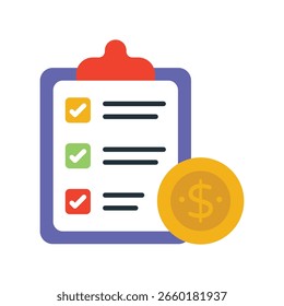 Financial Planning  Flat Vector Icon Eps 10 Files