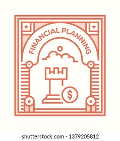 FINANCIAL PLANNING ICON CONCEPT