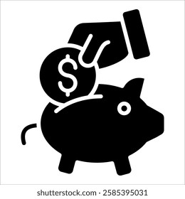 Financial Planning Icon Element For Design