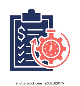 Financial Planning Icon Element for Design