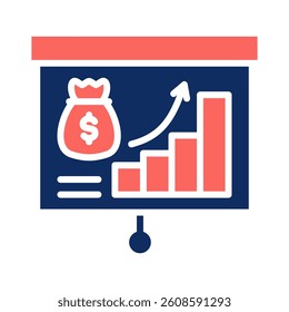 Financial Planning Icon Element for Design