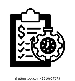 Financial Planning Icon Element for Design
