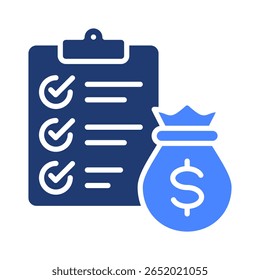 Elemento De Icono De Planificación Financiera Para Diseño