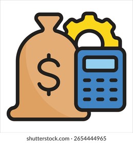 Elemento De Icono De Planificación Financiera Para Diseño