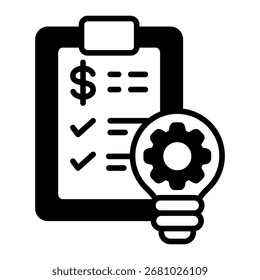 Elemento De Icono De Planificación Financiera Para Diseño