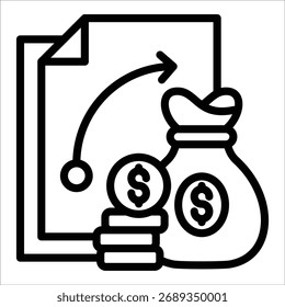 Elemento De Ícone Do Financial Planning Para Design