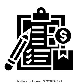 Elemento De Icono De Planificación Financiera Para Diseño