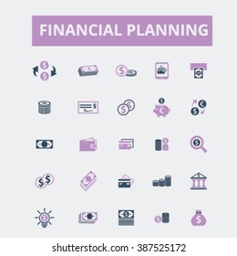 ícones do financial planning
