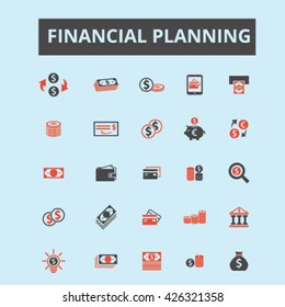 Symbole der Finanzplanung

