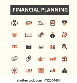 financial planning icons
